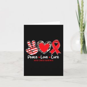 Carte Peace Love Cure Blood Cancer Awareness Support 1