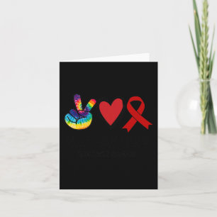 Carte Peace Love Cure Blood Cancer Sensibilisation Lieu