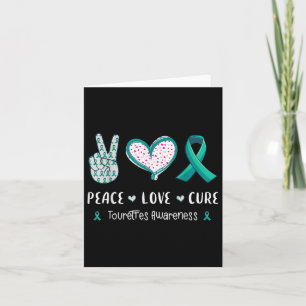 Carte Peace Love Cure Tourette Sensibilisation Hommes