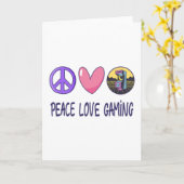 Carte Peace Love Gaming (Fleur jaune)