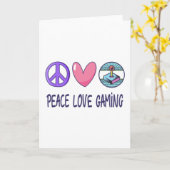 Carte Peace Love Gaming (Fleur jaune)