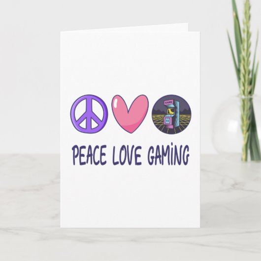 Carte Peace Love Gaming (Devant)