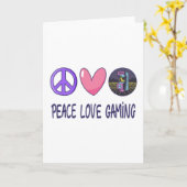 Carte Peace Love Gaming (Fleur jaune)