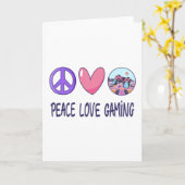Carte Peace Love Gaming (Fleur jaune)