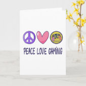 Carte Peace Love Gaming (Fleur jaune)