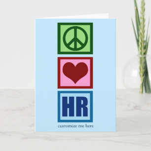 Carte Peace Love HR Ressources humaines personnalisées B