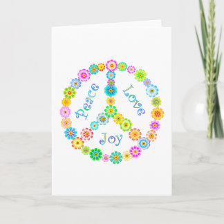 Carte Peace Love Joy