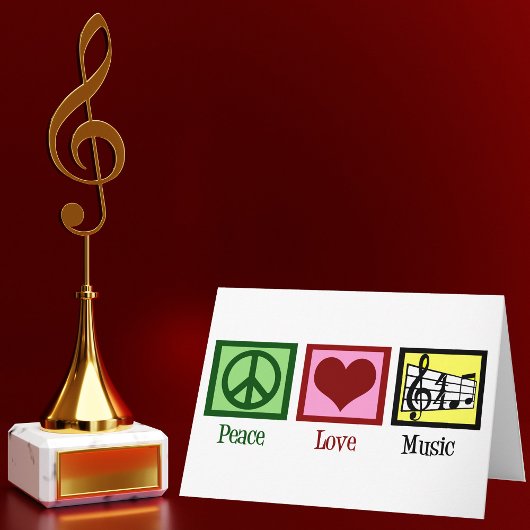 Carte Peace Love Music