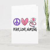 Carte Peace Love Nuring (Devant)