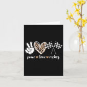 Carte Peace Love Racing  (Fleur jaune)