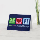 Carte Peace Love Thérapie physique PT (Devant)