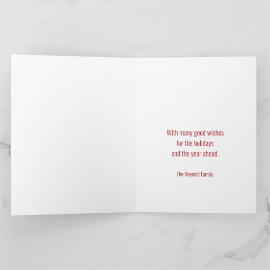 Carte Peace Loy Joyeux Noël Rainbow Photo (Intérieur)