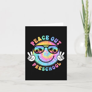 Carte Peace Out School 2024 Dernier Jour De L'École Été