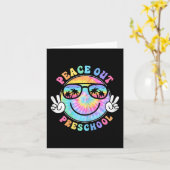 Carte Peace Out School 2024 Dernier Jour De L'École Été (Fleur jaune)