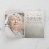 Carte Peaceful Blossoms Sympathy Card (Intérieur)