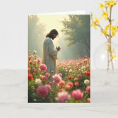 Carte Peaceful Garden Prayer Card (Fleur jaune)