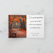 Carte Peaceful Landscape with Words of Loss Sympathy (Intérieur)