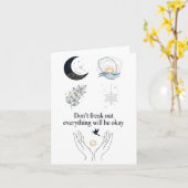 Carte Peaceful Night Moonlight Uplift_ Insred Gentle Art (Fleur jaune)