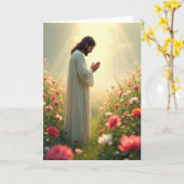 Carte Peaceful Reflection Scene Card (Fleur jaune)