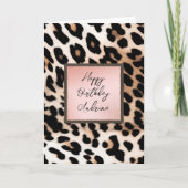 Carte Peach Black Cream Leopard (Devant)