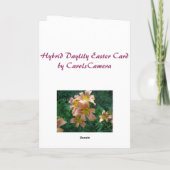 Carte Peach Lily (Dos)