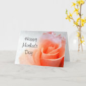 Carte Peach Rose Happy Mother's Day Card (Fleur jaune)