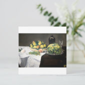 Carte Peaches au citron de la vie morte par Manet Impres (Debout devant)
