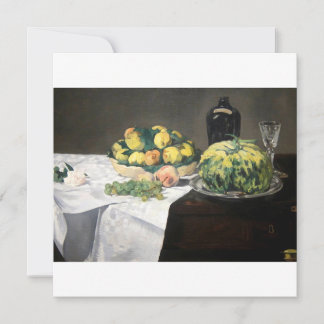 Carte Peaches au citron de la vie morte par Manet Impres
