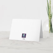 Carte Peacock Aquarelle Colorée (Dos)