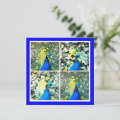 Carte Peacock Art (Debout devant)