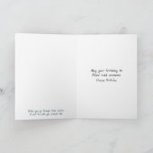 Carte Peacock Blanc Anniversaire Au Lune (Intérieur)