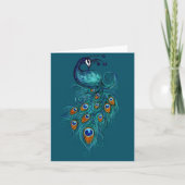 Carte Peacock Feathers (Devant)