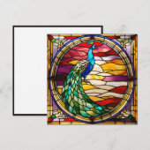 Carte Peacock on Pink (Devant / Derrière)