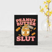 Carte Peanut Butter Funny Peanut Butter Lovers Apparel (Fleur jaune)