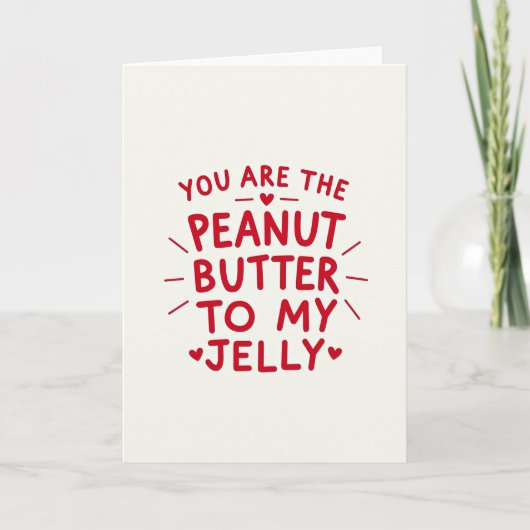 Carte Peanut Butter Jelly Valentine Card (Devant)