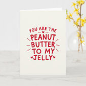 Carte Peanut Butter Jelly Valentine Card (Fleur jaune)