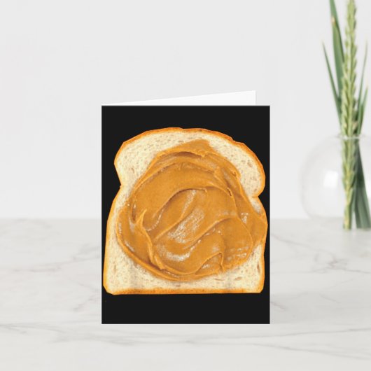 Carte Peanut Butter On Bread Slice Costume Halloween Foo (Devant)