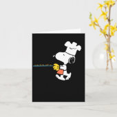 Carte Peanuts Baking Cookies  (Fleur jaune)