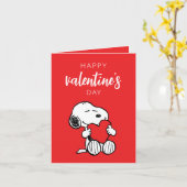 Carte Peanuts | Câlin coeur de Snoopy (Fleur jaune)