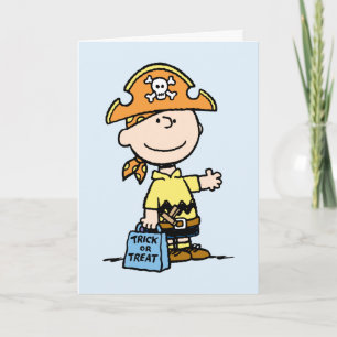 Carte Peanuts Charlie Brown Pirate Halloween
