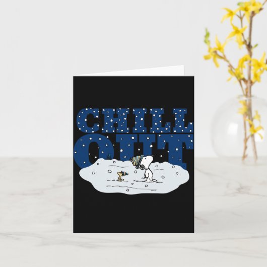 Carte Peanuts Chill Out (Fleur jaune)