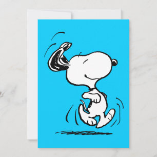 Carte Peanuts   Danse joyeuse de Snoopy