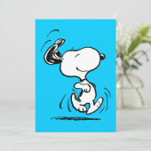 Carte Peanuts | Danse joyeuse de Snoopy (Debout devant)