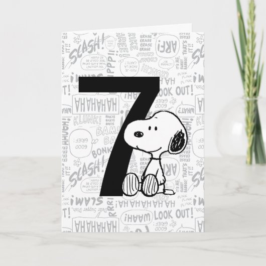 Carte PEANUTS | Joyeux Anniversaire Snoopy (Devant)