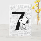 Carte PEANUTS | Joyeux Anniversaire Snoopy (Fleur jaune)
