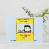 Carte Peanuts | Lucy & le docteur est là (Debout devant)
