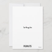 Carte Peanuts | Snoopy fait la sieste (Dos)