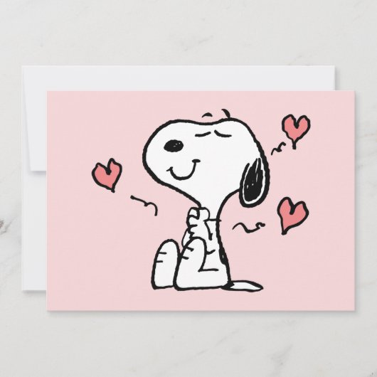 Carte Peanuts | Snoopy Hearts (Devant)
