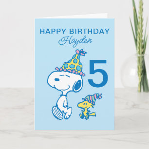 Carte PEANUTS   Snoopy Joyeux anniversaire