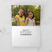 Carte PEANUTS | Snoopy Joyeux anniversaire (Intérieur)